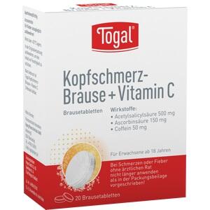 TOGAL Kopfschmerz-Brause + Vit.C Brausetabletten