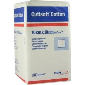 CUTISOFT Cotton Kompr.10x10 cm unster.12fach