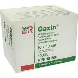 GAZIN Mullkomp.10x10 cm unsteril 8fach Op