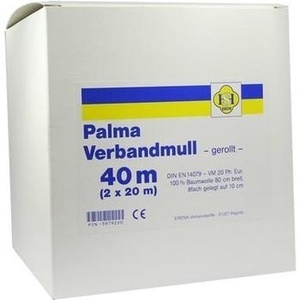 PALMA Verbandmull 80 cm 40 m Rolle o.Spender