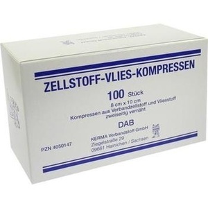 ZELLSTOFF VLIES Kompressen unsteril 8x10 cm