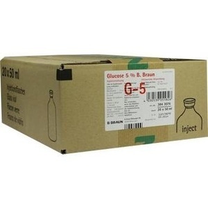 Glucose 5% B. Braun Injektionsflasche