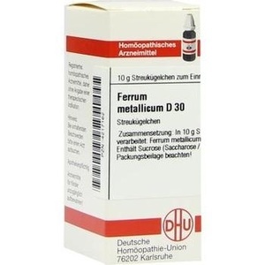 FERRUM METALLICUM D 30 Globuli