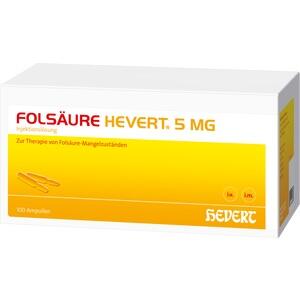 FOLSÄURE Hevert 5 mg Inj.-Lösung Ampullen