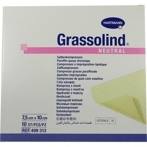 GRASSOLIND Salbenkompressen 7,5x10 cm steril