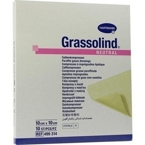 GRASSOLIND Salbenkompressen 10x10 cm steril