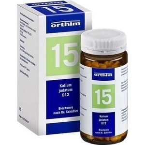 BIOCHEMIE Orthim 15 Kalium jodatum D 12 Tabletten