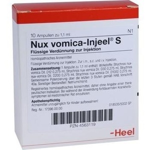 NUX VOMICA INJEEL S Ampullen