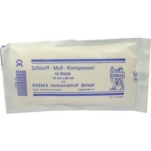 ZELLSTOFF MULLKOMPRESSEN 10x20 cm unsteril