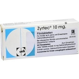 ZYRTEC 10 mg Filmtabletten