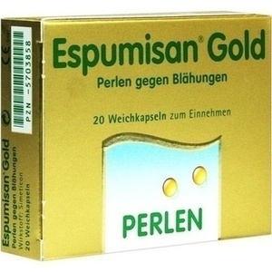 ESPUMISAN Gold Perlen gegen Blähungen