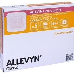 ALLEVYN Gentle Border 7,5x7,5 cm Schaumverb.