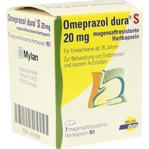 OMEPRAZOL dura S 20 mg magensaftresist.Hartkapseln