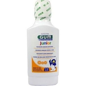 GUM JUNIOR Mundspülung m.Calcium Orange 7-12 J.