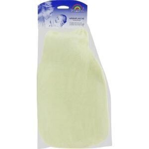 WÄRMFLASCHE groß m.Frotteebez.gelb