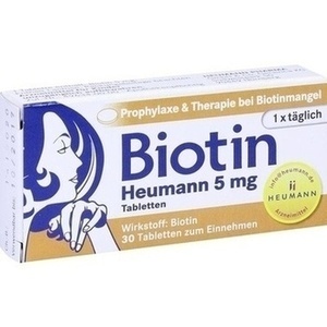 Abbildung von Biotin Heumann 5mg Tabletten
