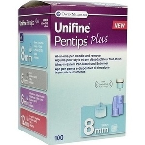 UNIFINE Pentips plus Kanüle 31 G 8 mm