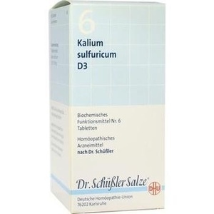 BIOCHEMIE DHU 6 Kalium sulfuricum D 3 Tabletten