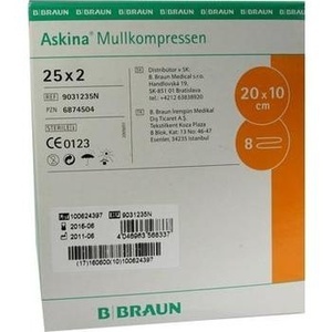 ASKINA Mullkompressen 10x20 cm steril