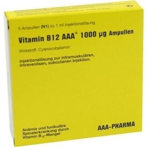 VITAMIN B12 AAA 1000 μg Ampullen