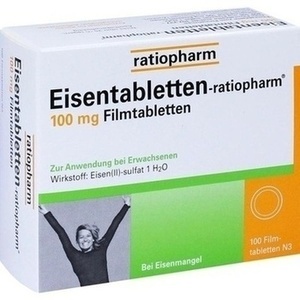 EISENTABLETTEN-ratiopharm 100 mg Filmtabletten (PZN: 06958543) - Effektive Eisenpräparate gegen Eisenmangel