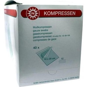 MULLKOMPRESSEN 10x20 cm steril 12fach