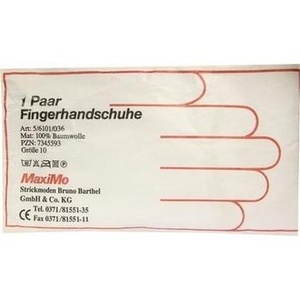 HANDSCHUHE Baumwolle Gr.10 Überlänge