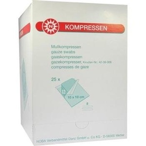 MULLKOMPRESSEN 10x10 cm steril 8fach