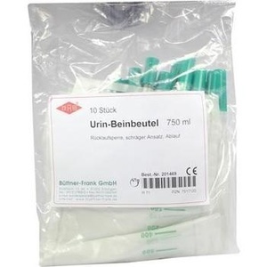 URIN BEINBEUTEL 750 ml Rückl.Sp.m.Abl.schräg