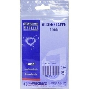 AUGENKLAPPE mit Gummiband sand