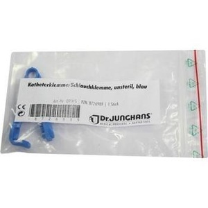 KATHETERKLEMME blau unsteril