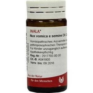 NUX VOMICA E semine D 6 Globuli