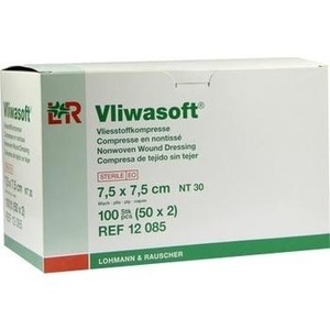 VLIWASOFT Vlieskompressen steril 7,5x7,5 cm 6l.