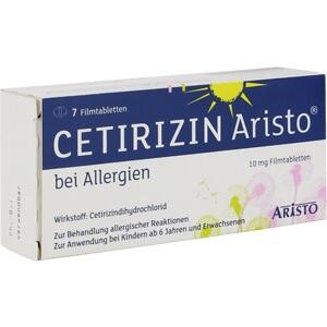 CETIRIZIN Aristo bei Allergien 10 mg Filmtabletten