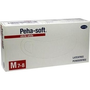 PEHA-SOFT nitrile white Unt.Hands.pud.fr.unst.M