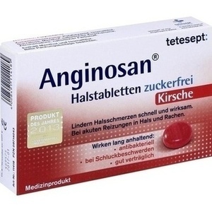 TETESEPT Anginosan Halstabletten zuckerfrei Kirsch