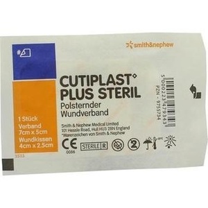 CUTIPLAST Plus steril 5x7 cm Verband