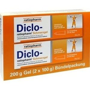 DICLO RATIOPHARM Schmerzgel Bündelpackung 2x 100g