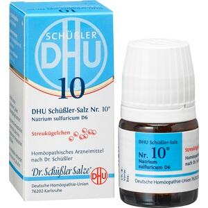 BIOCHEMIE DHU 10 Natrium sulfuricum D 6 Globuli
