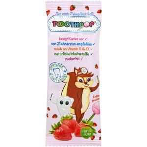 TOOTHPOP Zahnpflege-Lolli Erdbeergeschmack