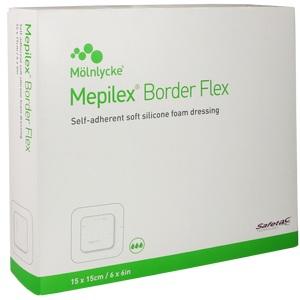 MEPILEX Border Flex Schaumverb.haftend 15x15 cm