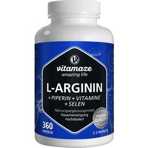 L-Arginin 750 mg + Piperin + Vitamine