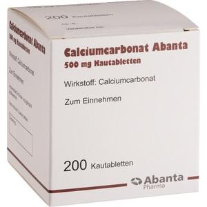 CALCIUMCARBONAT ABANTA 500 mg Kautabletten