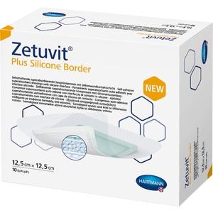 ZETUVIT Plus Silicone Border 12,5x12,5 cm steril
