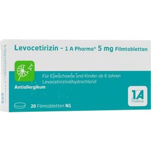 LEVOCETIRIZIN-1A Pharma 5 mg Filmtabletten