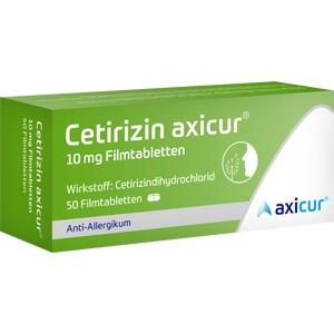 CETIRIZIN axicur 10 mg Filmtabletten