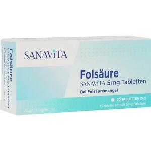 FOLSÄURE SANAVITA 5 mg Tabletten