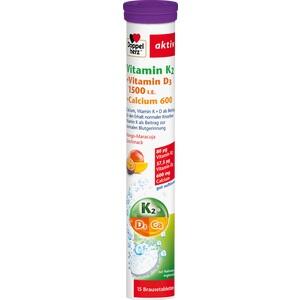 DOPPELHERZ Vit.K2+Vit.D3 1500 I.E.+Calcium 600
