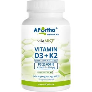 Vitamin D3 20.000 Ie + K2 Vitamk7 200 Ug
