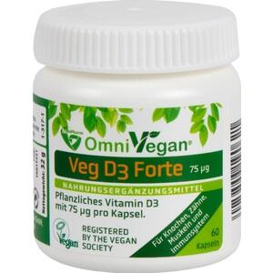 OMNIVEGAN Veg D3 Forte 75 μg hochdosiert Kapseln